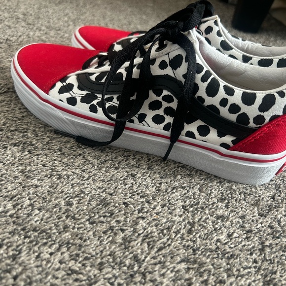 Vans Red and Black Spotted Sneakers - Picture 4 of 5